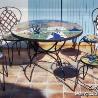 table chaise catalan fer Forge Catalane Cabestany