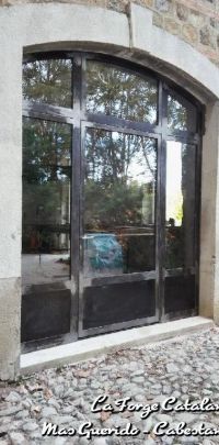 porte vitree blindee inspiration ancien atelier 2 fer Forge Catalane Cabestany
